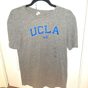 NWT UCLA Medium Under Armour T-Shirt Gray and Blue